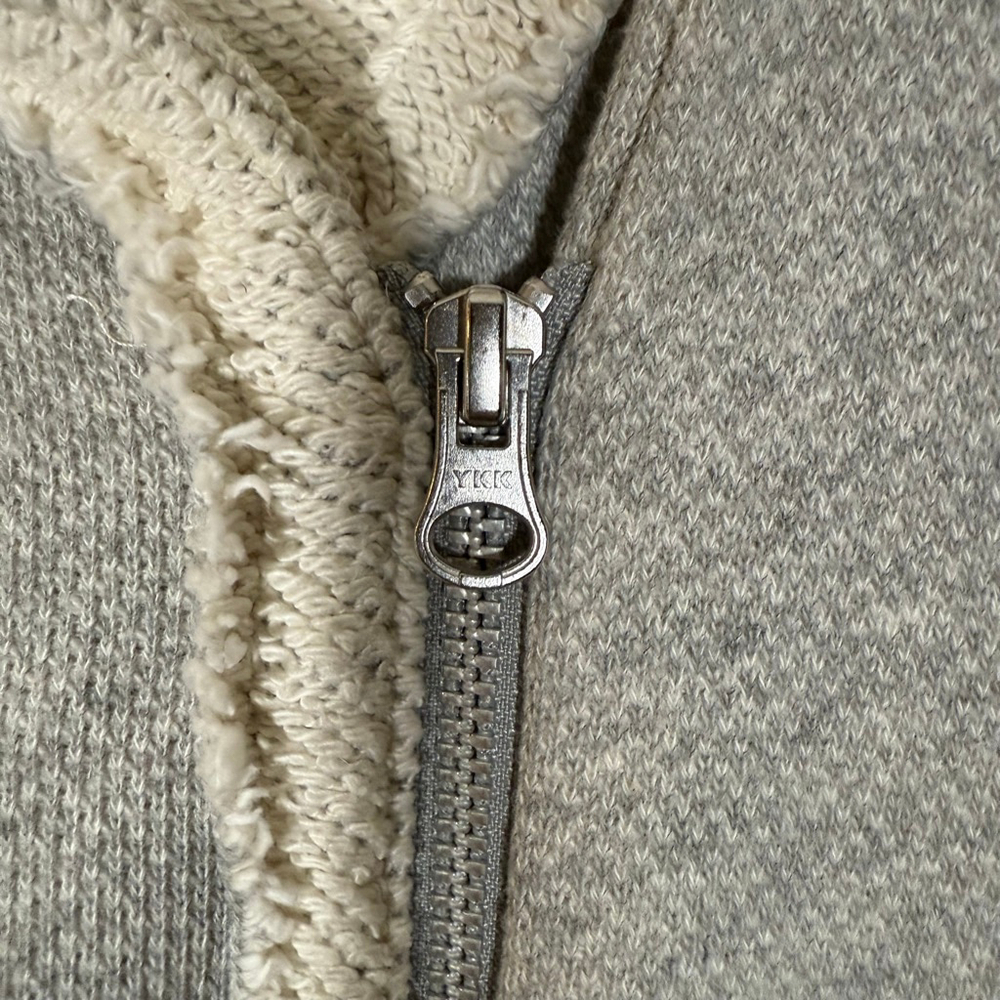 Lucky Brand Lucky Lotus gray raw hem asymmetrical zipper Moto jacket Large - Picture 4 of 9